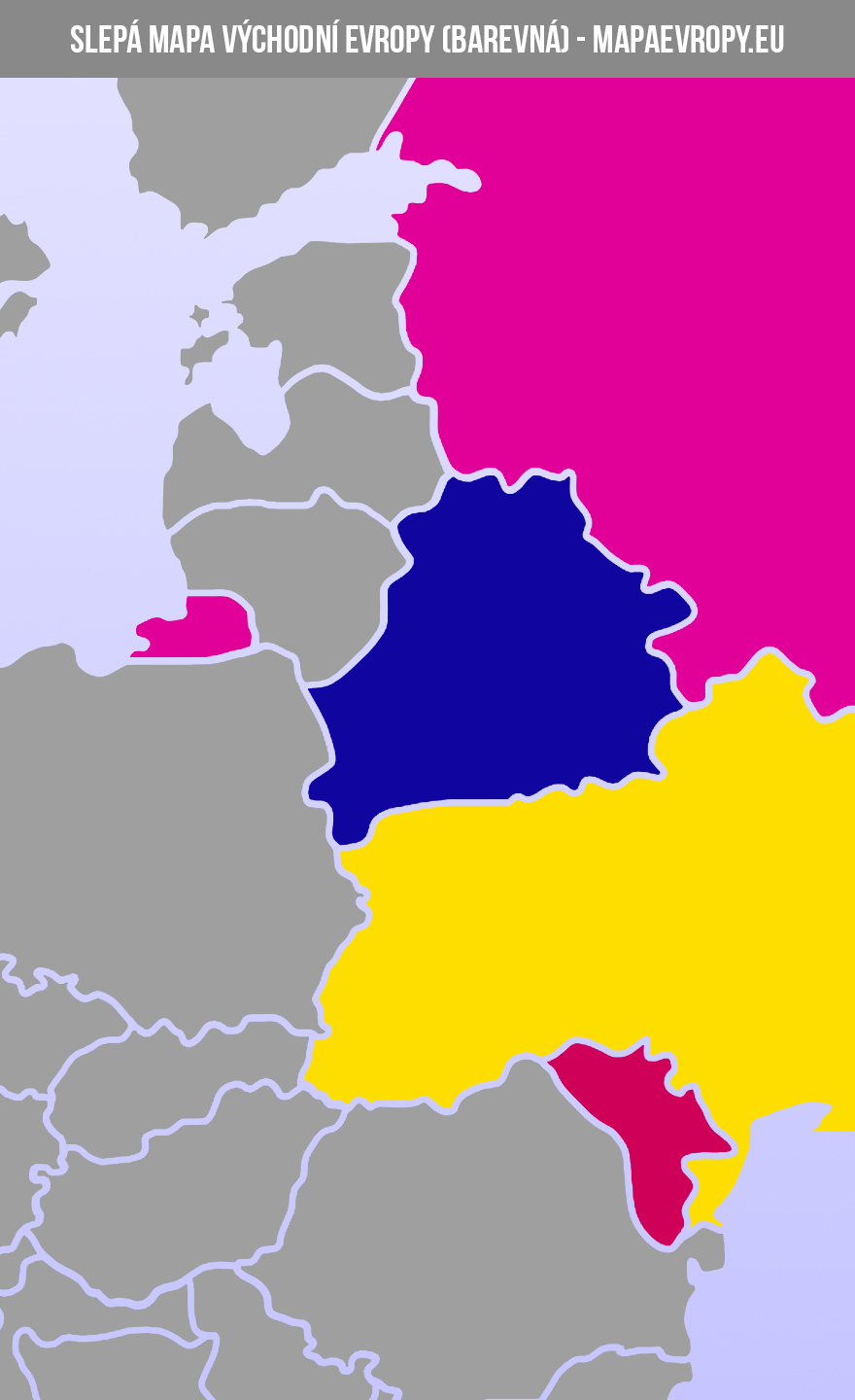 Slepá mapa východní Evropy